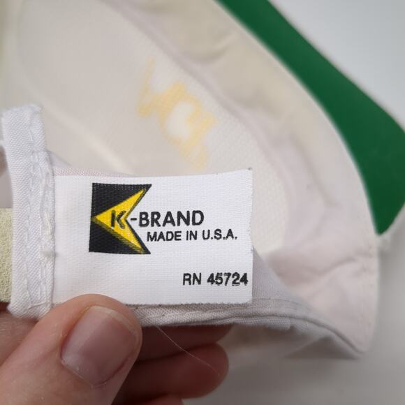 AGP Slideback Rope Hat White OS Adjustable Embroidered K-Brand Vintage - Picture 9 of 9